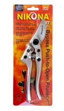 Секатор садовый НИКОНА c параллельными лезвиями 1", Push-to-Open, из SK5 стали, длина 207 мм по цене 