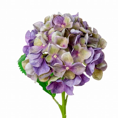 Цветок искусственный Гортензия сиреневый 48см арт.JT201915