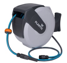 Катушка со шлангом настенная автоматическая 1/2" 25м Plantic 29661-01 по цене 