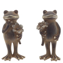 Фигурка декоративная Лягушка 7х7х15,5см, 2в. арт.816423 по цене 