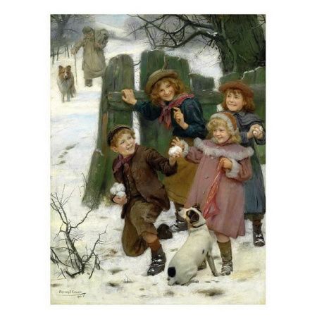 Картина в раме Дети с собакой 24х30см, арт. D2430-20