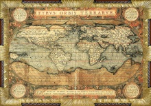 Картина - репродукция Карта 70х100см арт.8Л2009 по цене 