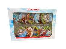 Крышка Твист-офф Москвичка Ø-82мм Дружба народов, сувенирная коробка 10шт по цене 