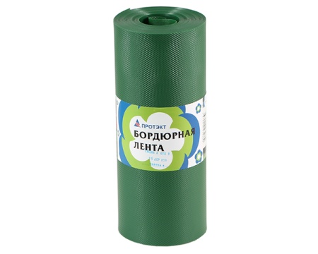 Лента бордюрная ПРОТЭКТ пластик h30см хаки рулон 9 м