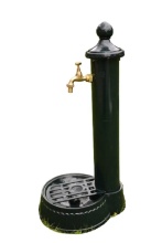 Колонка садовая для воды из алюминия зеленый 30,5х25х63см арт.GLQ 788 (Green) по цене 