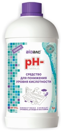 Средство для уменьшения кислотности воды бассейна PH-Пул минус 1л арт.BP-PHL