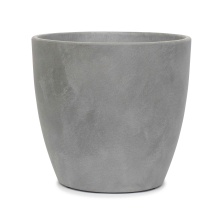 Кашпо Замша серый бутон 44см, бетон по цене 