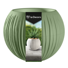 Кашпо Сфера 1,7л Оливковый пластик арт.КШ-9525 по цене 