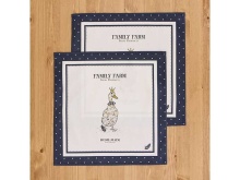 Набор салфеток Семейная ферма 2шт 40х40см синий, хлопок твил арт.850-742-83 по цене 
