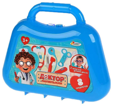 Набор игрушечный Доктора в чемодане 8 предметов Доктор Пилюлькин