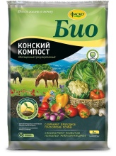 Удобрение сухое Фаско БИО Конский Компост органоминеральное гранулированное 2кг по цене 