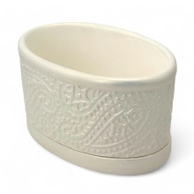 Горшок с поддоном Пейсли жемчуг 15х9х9см арт.730285 по цене 