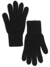 Перчатки мужские однотонные (Однотонные черные, размер 20) по цене 