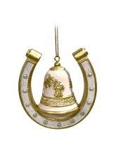 Украшение новогоднее Подкова 2,5x7,5x7см арт.95508 по цене 