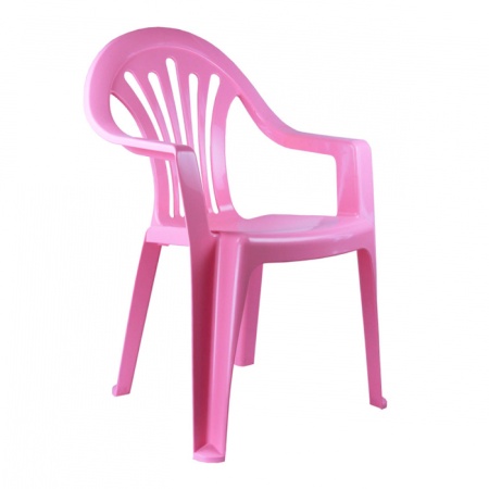 Кресло детское пластик, розовый арт.М1226