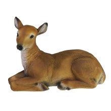 Фигура декоративная Олениха, полистоун коричневый 22х10х19см по цене 