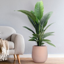 Кашпо Флоу Ваза 19л файберстоун, терракот 32х32см арт.FLOP32-TE по цене 