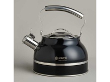 Чайник Агнесс со свистком 2,7л термоаккумулирующее дно, индукция, сталь арт.914-303 по цене 