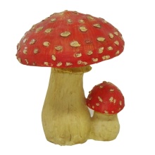 Фигура декоративная садовая Мухомор 13х13х18см, полистоун арт.626495/F554 по цене 