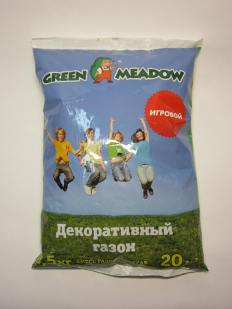 Семена газона Зеленый Ковер ГРИН МИДОУ игровой пакет 0,5кг 