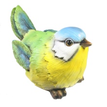 Фигура декоративная садовая Синица, полистоун желтый 24х14х17см по цене 