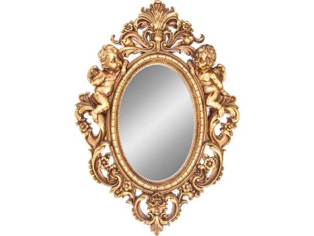 Зеркало настенное Лефард рококо полистоун 35х5,5х49,5см