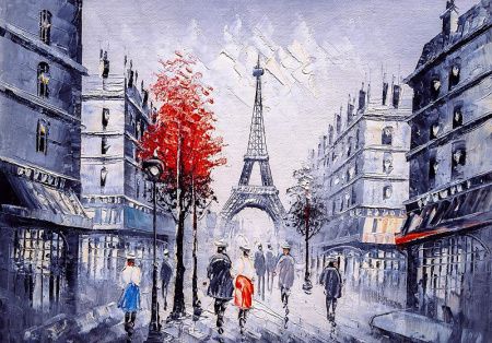 Картина Улицы Парижа  арт.HP4050-8