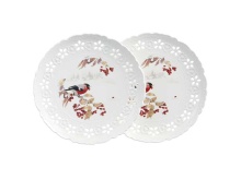 Набор тарелок закусочных Лефард Лесная сказка 20,5см, фарфор арт.441-054 по цене 