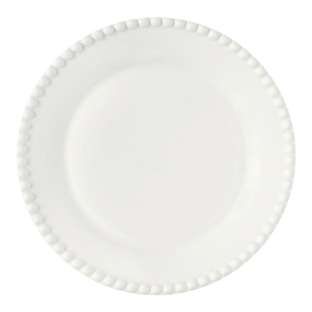 Тарелка закусочная Тиффани 19см фарфор, белый арт.EL-R2702_TIFW