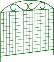 Ограждение садовое Сетка 1,0х0,9м металл ОС-01 по цене 