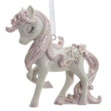 Фигурка подвесная Лошадка 8,5х2х8,5см, 2в арт.826237 по цене 