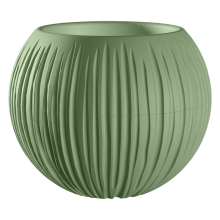 Кашпо Сфера 1,7л Оливковый пластик арт.КШ-9525 по цене 