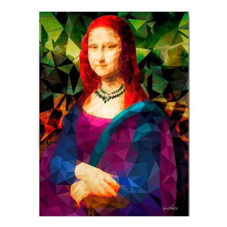 Постер под стеклом Мона Лиза,арт.GL-00627, 70*100см