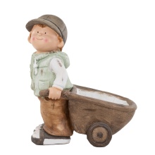 Сувенир Мальчик с тележкой керамика 39x34x19см в ассорт. арт.к000025163 по цене 