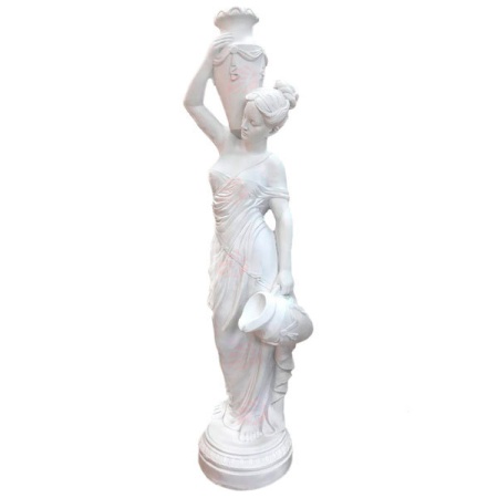 Фигура садовая Девушка с кувшинами полистоун 35x140x35см арт.F03092 ШM