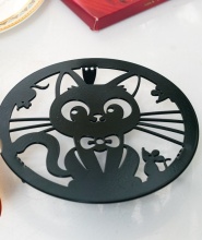 Подставка под горячее Кошка, металл арт.300-128B по цене 