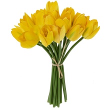 Цветок искусственный Тюльпаны букет из 20шт.в ассортименте 19х19х25см арт.795194 по цене 