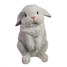 Фигура декоративная Зайка Шуня белый 12х12х19см полистоун арт.713575/F708 по цене 