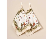 Набор полотенец 2шт Щелкунчик 40х60см бежевый, хлопок, твил арт.850-757-6 по цене 