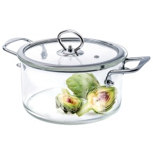 Кастрюля 2,3л Студия ТМ Аппетит, стекло+сталь арт.CRF-4 по цене 