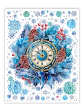 Украшение новогоднее оконное с Новым Годом 30x38см арт.94289 по цене 