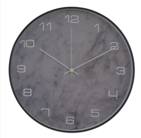 Часы настенные декоративные 30х4,5х30см, серый арт.795803