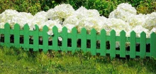Ограждение Палисадник 1,9 метра зеленый, пластик по цене 