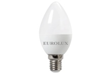 Лампа светодиодная Евролюкс 25Вт LL-E-C37-7W-230-2,7K-E14 по цене 