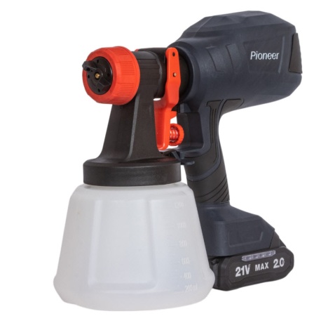 Краскопульт аккумуляторный 20V 1200мл  Pioneer BSG-2020-01