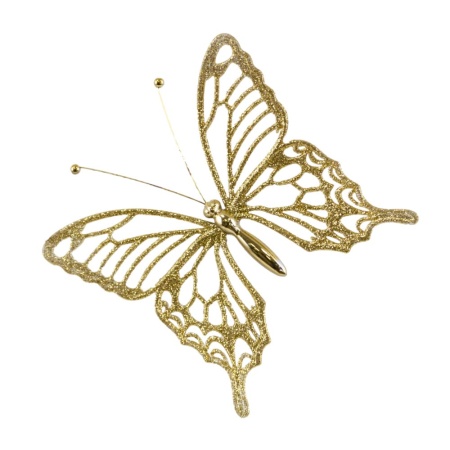 Украшение подвесное Бабочка желтый 50х12см