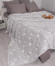 Плед флисовый Веллнесс серый 200х220см арт.WCP222-Вида_12 по цене 