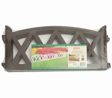 Ограждение Арка 2,4 метра, коричневый, пластик по цене 