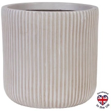 Кашпо Урбан круглое 10л 25,5х25см бежевый, файберстоун арт.RVS-RND-25-BB по цене 