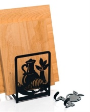 Подставка для разделочных досок и настенный крючок, металл арт.300-222B по цене 